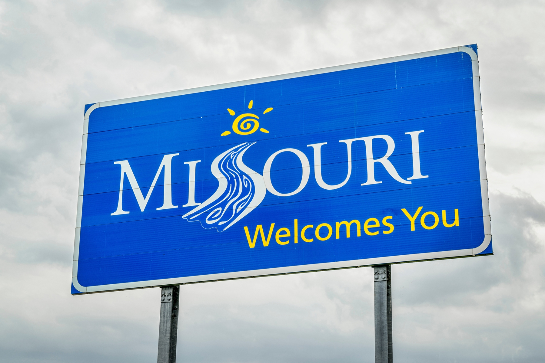 Missouri welcome sign